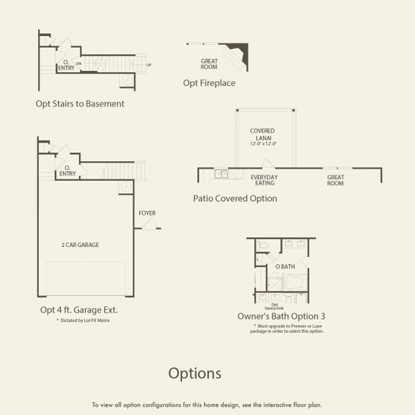 2D floor plan layout for the Aspire by Pulte Homes in Hamlet at Carothers Crossing, La Vergne, TN (Image 3).