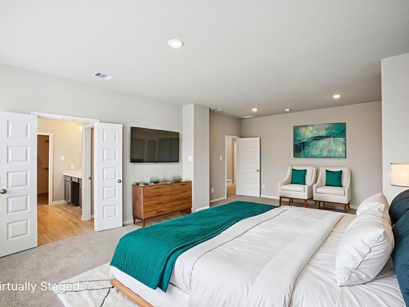 Furnished interior view inside a new home in Kemah Crossing - Luxe Series, Kemah (Image 8).