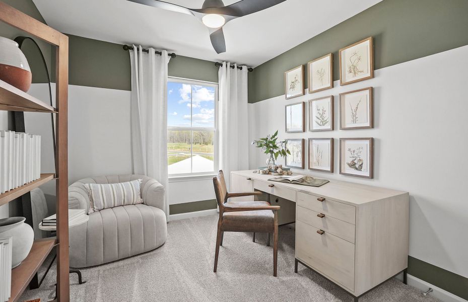 Representative furnished interior of a home built from the Landis by Pulte Homes in Mallard Park, Charlotte (Image 42).