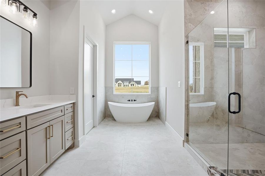 Furnished interior view inside a new home in , Burleson (Image 9).