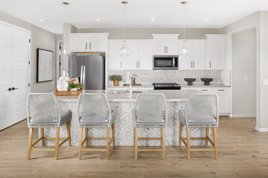 Representative furnished interior of a home built from the Shiloh by Beazer Homes in Acacia Foothills at Estrella: Acacia Foothills II, Goodyear (Image 9).