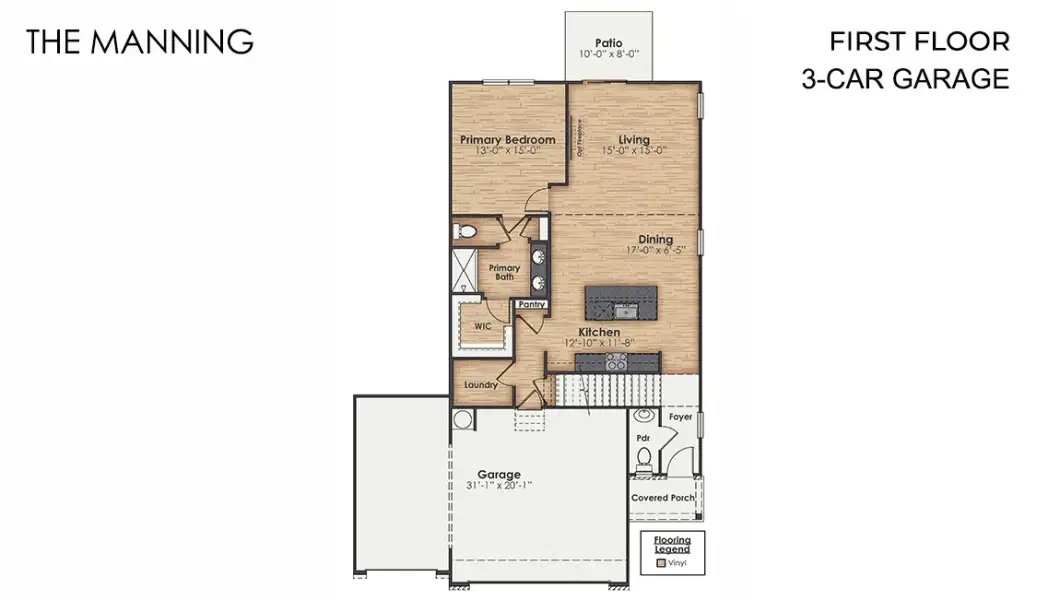 2D floor plan layout of this home in Saunders Village, Northwest, NC (Image 4).