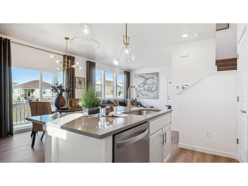 Furnished interior view inside a new home in Villas at Vantage, Berthoud (Image 19).