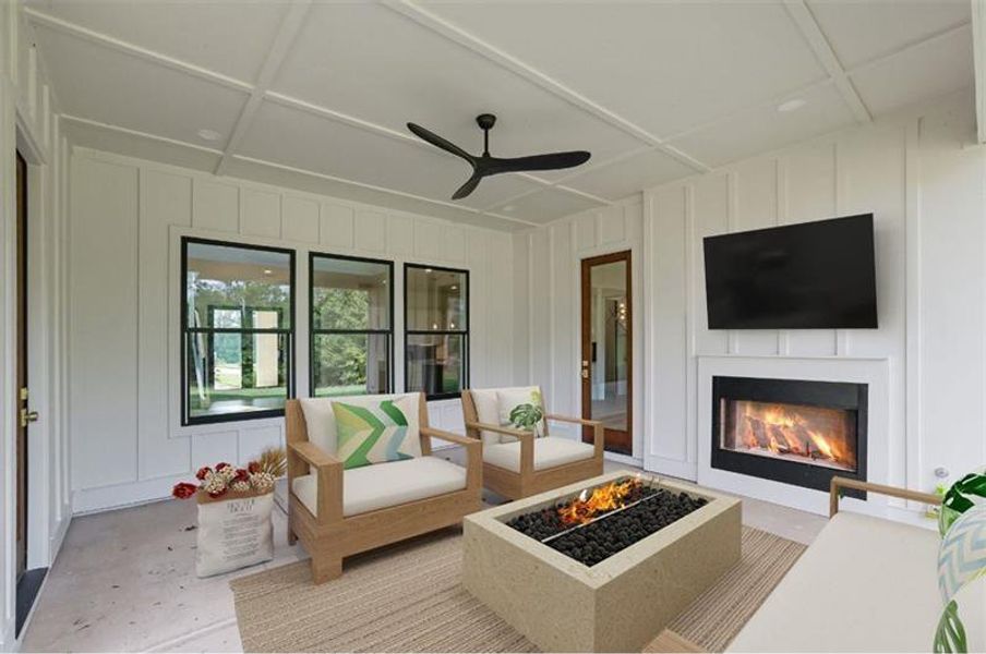 Exterior details and patio area of a home in , Canton (Image 4).