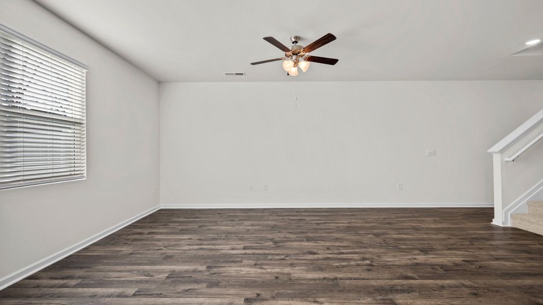 Representative unfurnished interior of a home built from the Salisbury by D.R. Horton in Inverness at Sugarloaf, Lawrenceville (Image 17).
