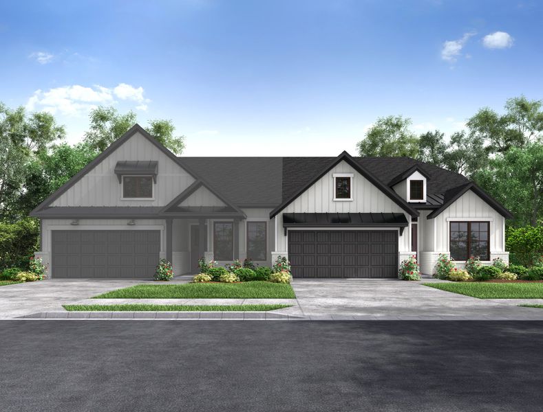 Representative exterior photo of a completed home built from the Grand Rouge by Beazer Homes in Meridiana, Manvel, TX (Image 2). Representative exterior photo of a completed home built from the Grand Rouge by Beazer Homes in Meridiana, Manvel, TX (Image 2).