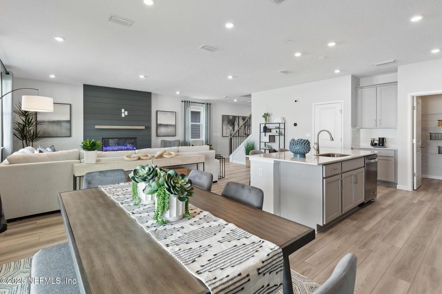 Furnished interior view inside a new home in Magnolia Series at Seminole Palms, Palm Coast (Image 15).