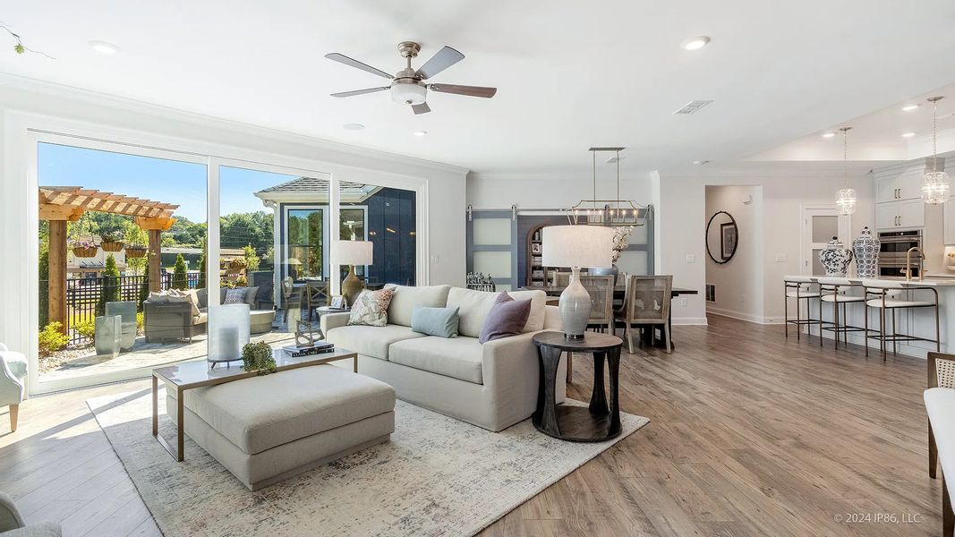 Representative furnished interior of a home built from the Promenade by Epcon Communities in The Courtyards by The Manor, Alpharetta (Image 13).