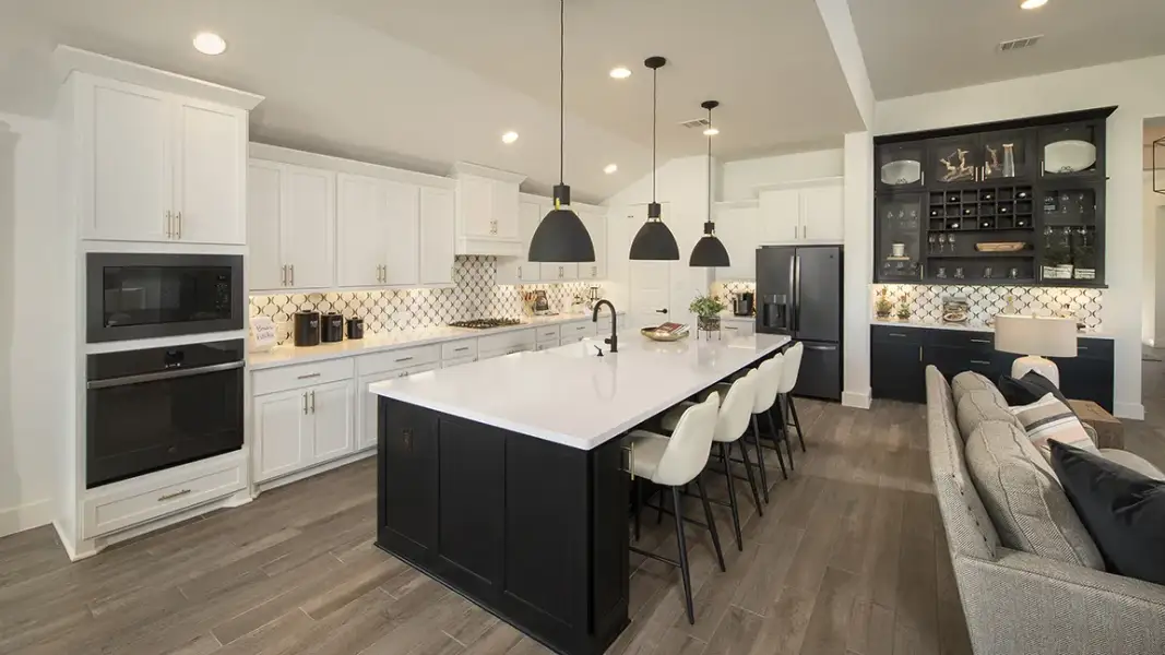 Representative furnished interior of a home built from the 2916W by Perry Homes in Veramendi, New Braunfels (Image 24).