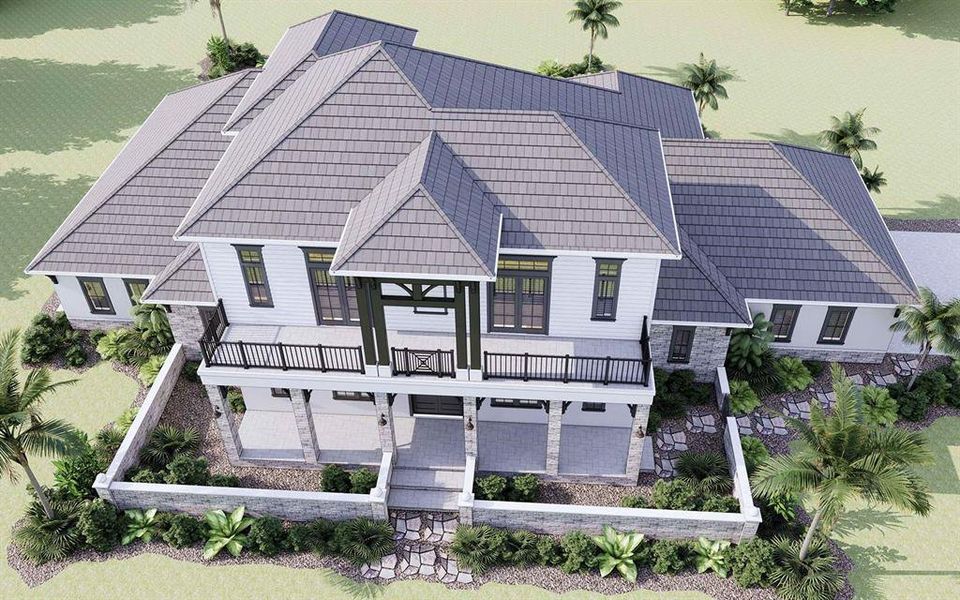 Front exterior of a new home in , Myakka City, FL, highlighting curb appeal (Image 12).