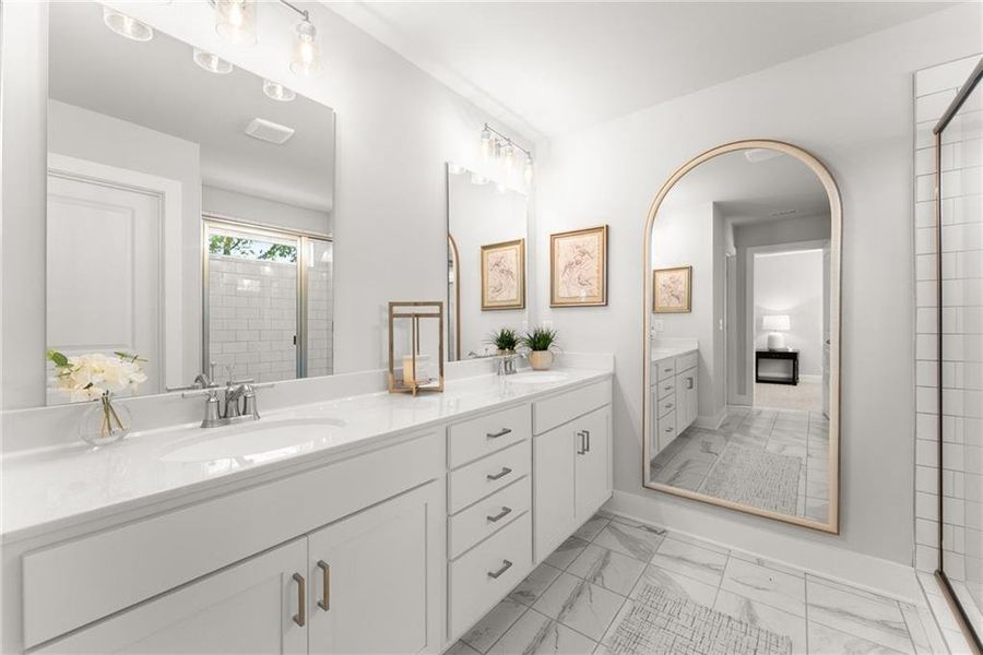 Furnished interior view inside a new home in , Dawsonville (Image 37).