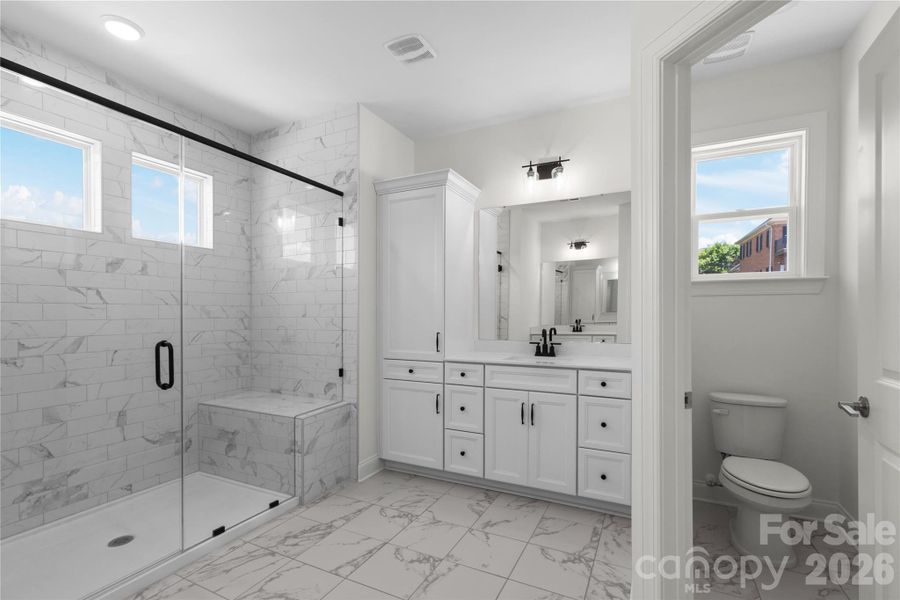 Furnished interior view inside a new home in , Hickory (Image 17).