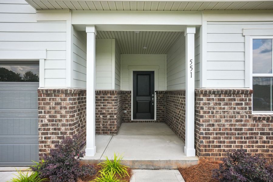 Exterior details and patio area of a home in Michaux Gardens, Belmont (Image 49).