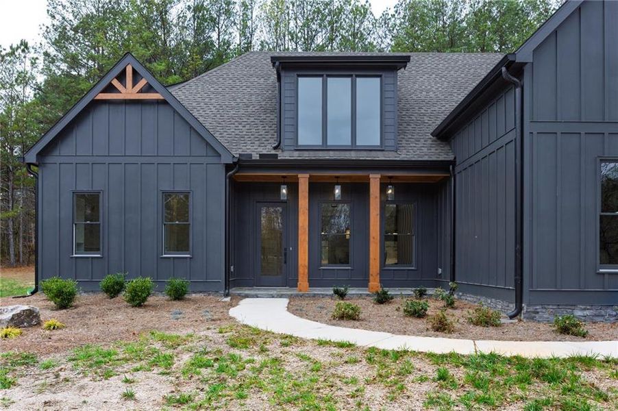 Front exterior of a new home in , Canton, GA, highlighting curb appeal (Image 27). Front exterior of a new home in , Canton, GA, highlighting curb appeal (Image 27).