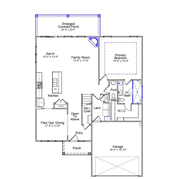 2D floor plan layout of this home in Hawthorn Ridge, Inman, SC (Image 2). 2D floor plan layout of this home in Hawthorn Ridge, Inman, SC (Image 2).