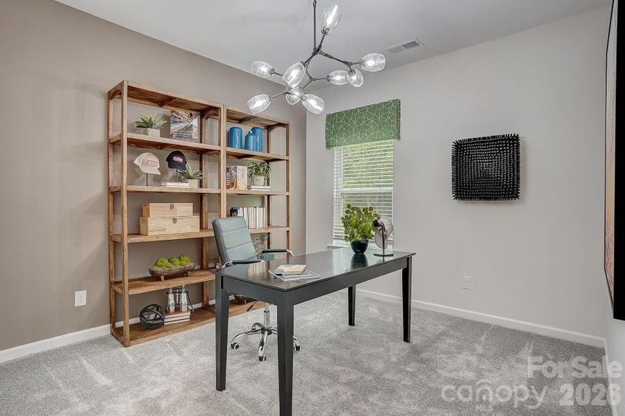 Furnished interior view inside a new home in Country Club Village, Salisbury (Image 17).