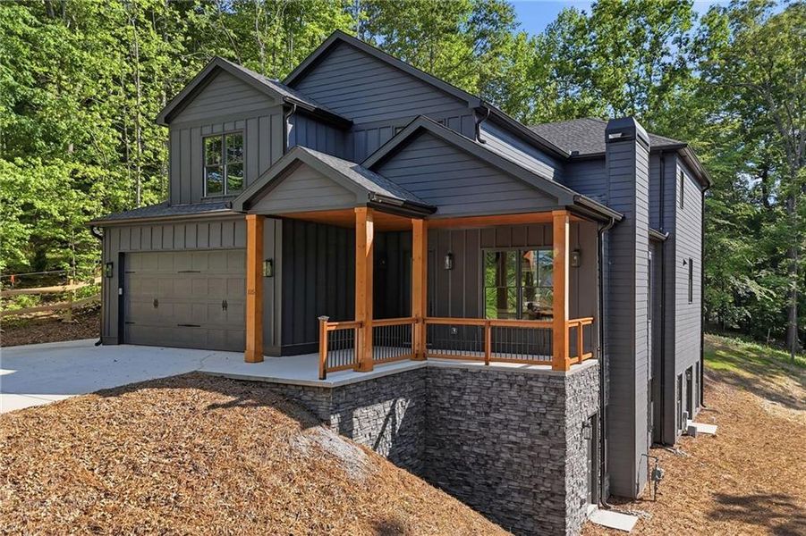 Front exterior of a new home in , Canton, GA, highlighting curb appeal (Image 31).