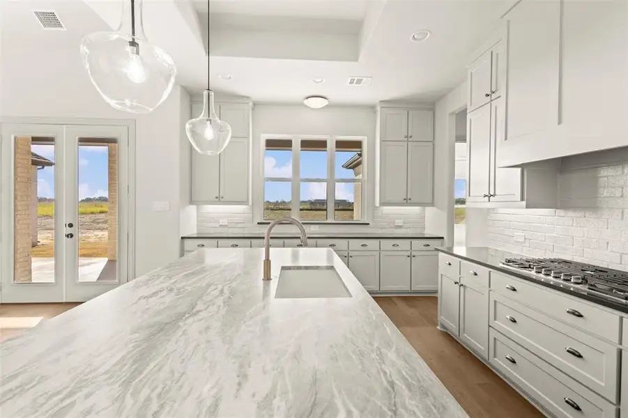 Furnished interior view inside a new home in Levante - 1 Acre Lots, Waxahachie (Image 4). Furnished interior view inside a new home in Levante - 1 Acre Lots, Waxahachie (Image 4).