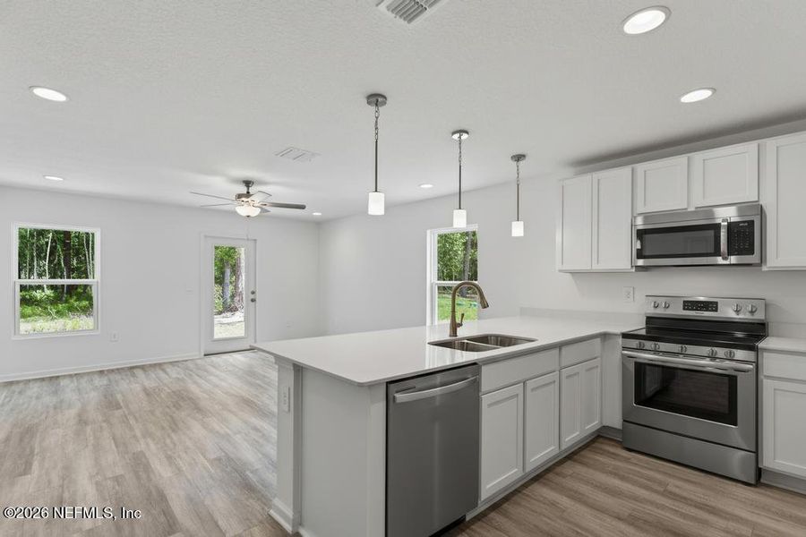 Furnished interior view inside a new home in , Jacksonville (Image 10).