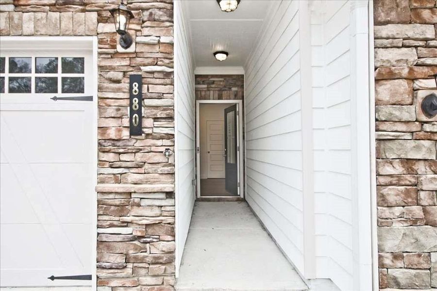 Exterior details and patio area of a home in Porter Reserve, Decatur (Image 3). Exterior details and patio area of a home in Porter Reserve, Decatur (Image 3).