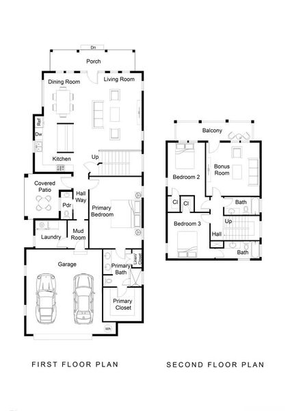 2D floor plan layout for the The Phoenix by Greentech Homes LLC in Heritage Walk, Chattanooga, TN (Image 5).