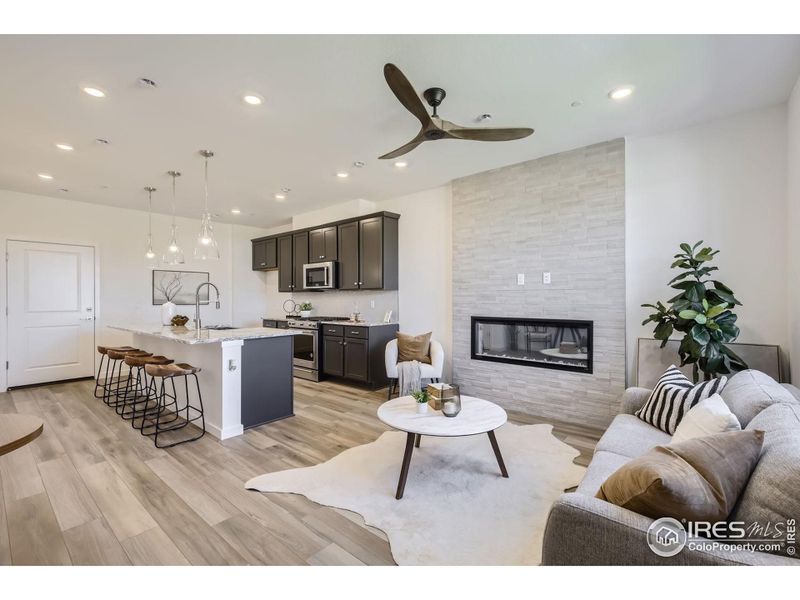 Furnished interior view inside a new home in , Longmont (Image 3).