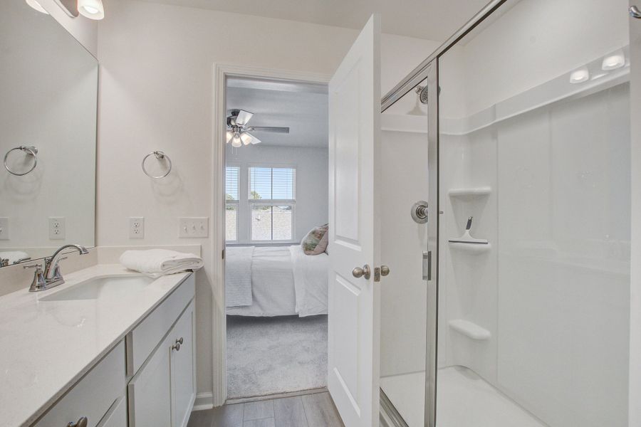 Furnished interior view inside a new home in Clear Springs Townhomes, North Charleston (Image 12).