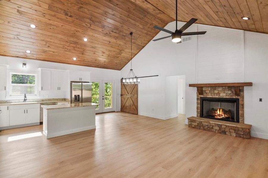 Furnished interior view inside a new home in , Ellijay (Image 5).