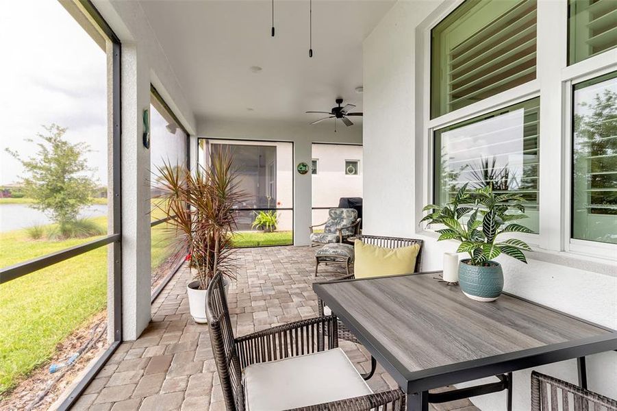Exterior details and patio area of a home in , Parrish (Image 32).