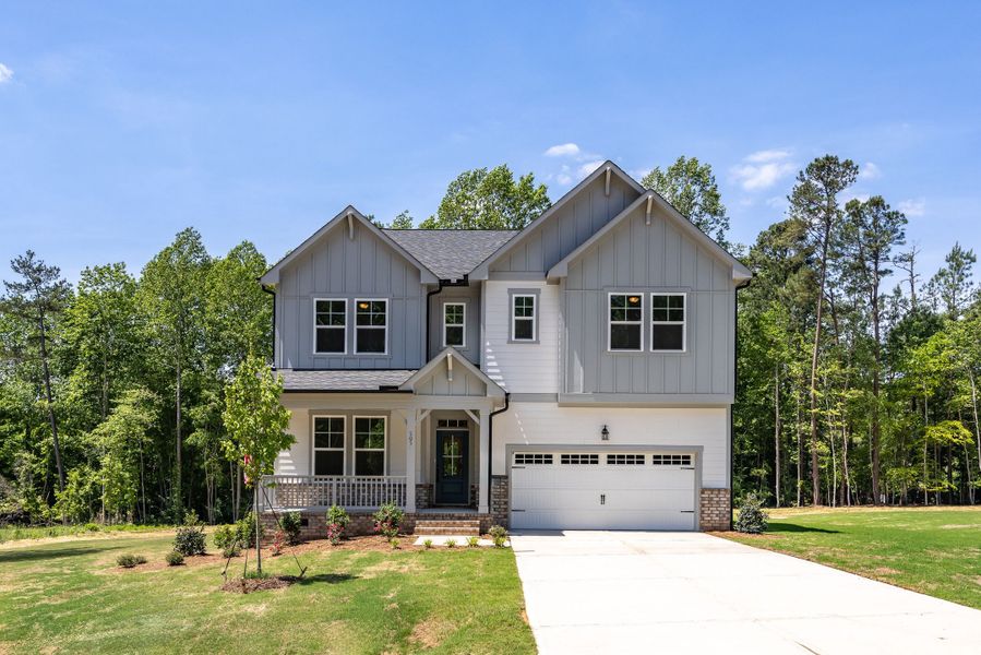 Representative exterior photo of a completed home built from the The Beech B by Davidson Homes LLC in Enclave at Belmont, Belmont, NC (Image 26).