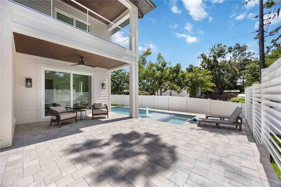 Exterior details and patio area of a home in , Sarasota (Image 33).