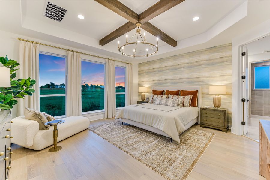 Representative furnished interior of a home built from the Bandera II by Giddens Homes in Whispering Wind, Bertram (Image 52).