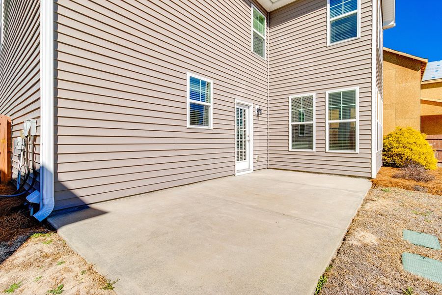 Exterior details and patio area of a home in Bluefield, Lexington (Image 2). Exterior details and patio area of a home in Bluefield, Lexington (Image 2).