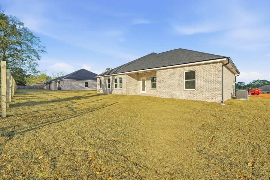 Exterior details and patio area of a home in Barton's Bend, Crestview (Image 26). Exterior details and patio area of a home in Barton's Bend, Crestview (Image 26).
