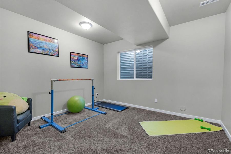 Basement Bedroom 7 Currently Used As An Exercise Room