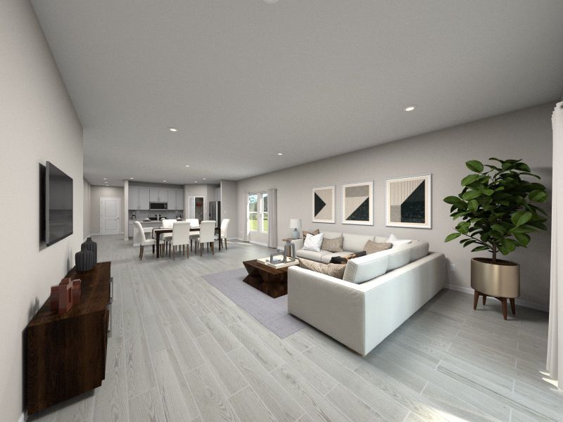 Furnished interior view inside a new home in Meritage Homes at Terra Lago - Classic Series, Indiantown (Image 5).