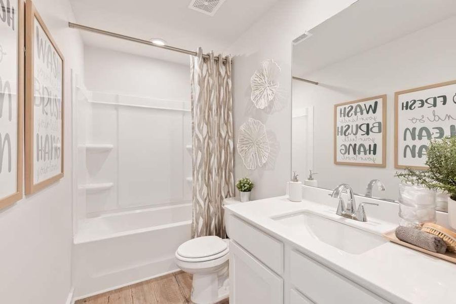 Furnished interior view inside a new home in Azalea Square Townhomes, Lawrenceville (Image 9).