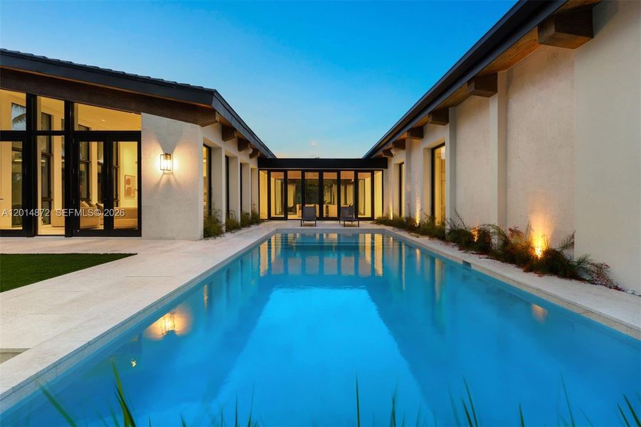 Exterior details and patio area of a home in , Coral Gables (Image 17). Exterior details and patio area of a home in , Coral Gables (Image 17).