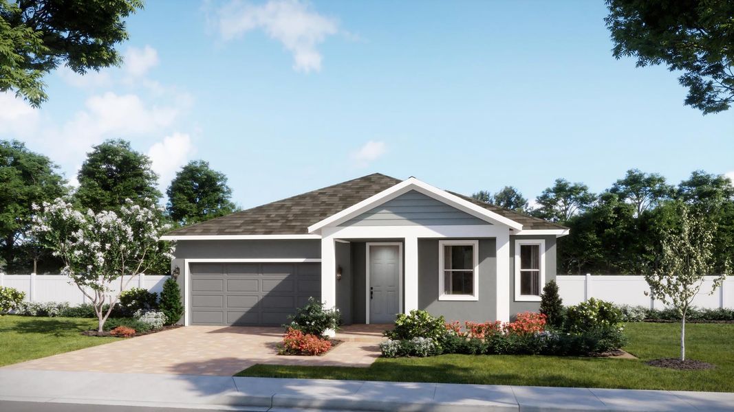 Representative exterior photo of a completed home built from the Elm by Risewell Homes in Oakview, Apopka, FL (Image 7).