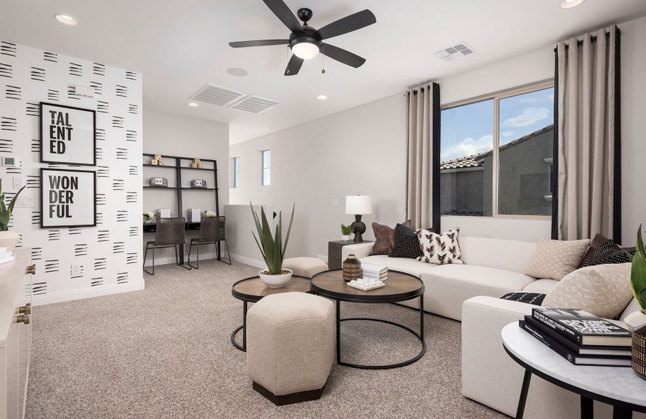 Furnished interior view inside a new home in Allen Ranches, Litchfield Park (Image 3). Furnished interior view inside a new home in Allen Ranches, Litchfield Park (Image 3).