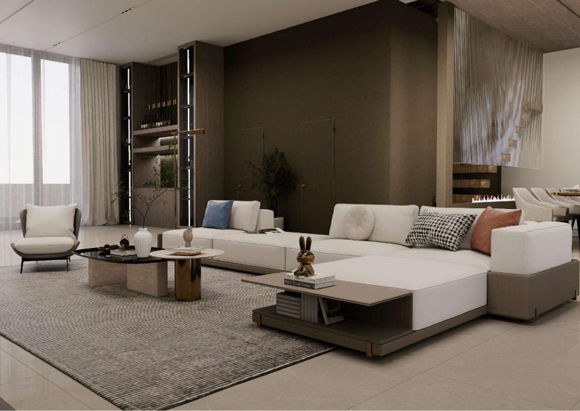 Furnished interior view inside a new home in , Wilton Manors (Image 11). Furnished interior view inside a new home in , Wilton Manors (Image 11).