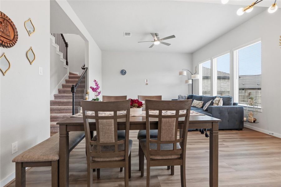 Furnished interior view inside a new home in University Heights, Round Rock (Image 12).