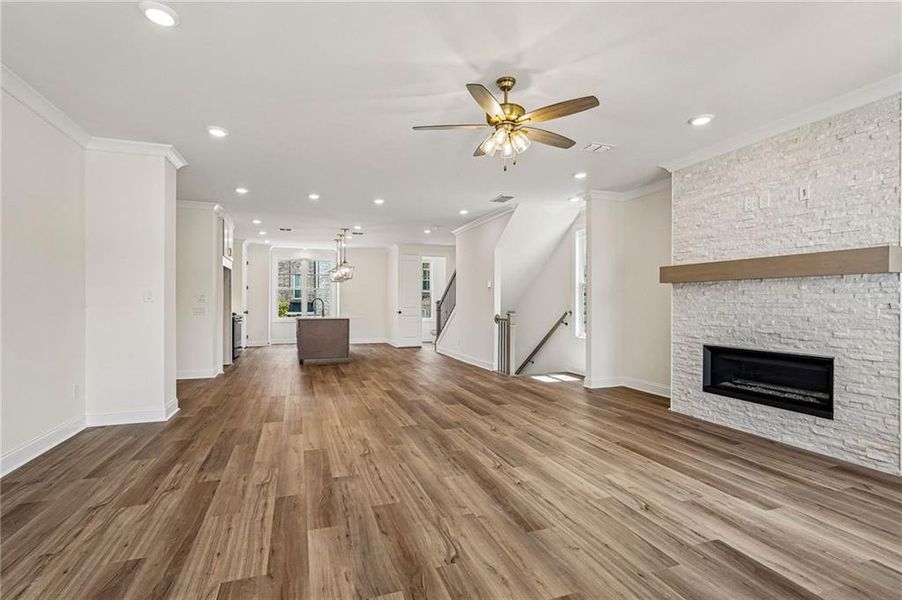 Spacious, unfurnished interior of a new home in Waterside Townhomes, Peachtree Corners (Image 25).