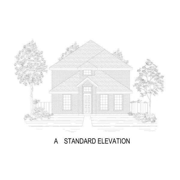 Representative rendering of the exterior for the Halbert R (w/Media) by First Texas Homes (Image 2). Representative rendering of the exterior for the Halbert R (w/Media) by First Texas Homes (Image 2).