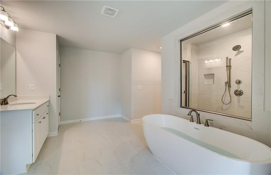 Furnished interior view inside a new home in Cambria at Traditions, Hampton (Image 6).