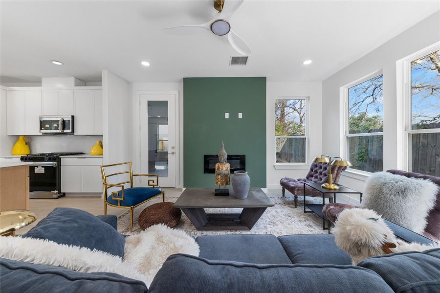 Furnished interior view inside a new home in , Houston (Image 3).