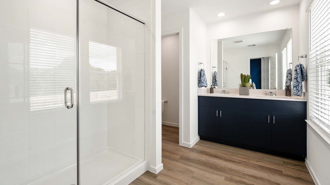 Furnished interior view inside a new home in Alaia Crossing, Houston (Image 7).