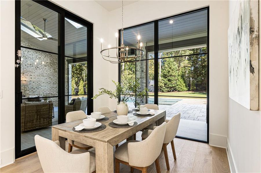 Furnished interior view inside a new home in , Alpharetta (Image 45).