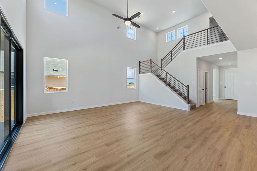 Representative unfurnished interior of a home built from the Poinsettia by Hakes Brothers in Hickory Ridge Estates, Elmendorf (Image 10).