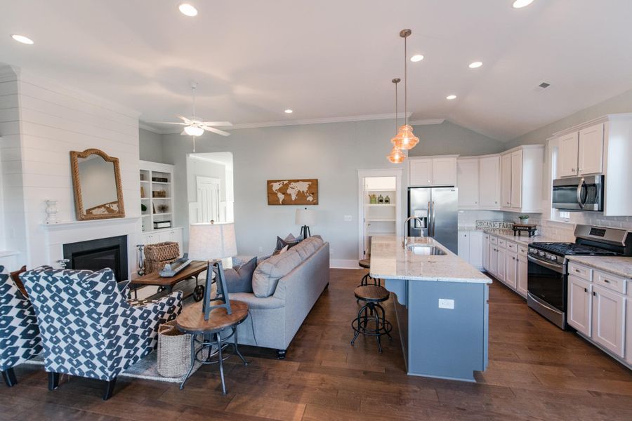 Representative furnished interior of a home built from the Marshall by Bill Clark Homes in Riverside Cove, Wilmington (Image 46).